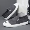 Newness Urban Explorer Mens Canvas Slip Ons Breathable comfortable canvas slip on shoes perfect for everyday wear