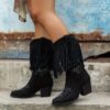 Newness Desert Bloom Cowboy Boots Elevate your style with these stunning handcrafted boots featuring intricate detailing and a comfortable fit Perfect for adding a touch of western flair to any outfit