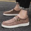 Newness Mens Canvas Loafers Effortless style for any occasion Breathable lightweight canvas loafers in a versatile design