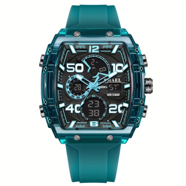 Showcase the Newness Apex Men's Digital Watch: a sleek, sporty digital timepiece with a modern design, perfect for the stylish man.