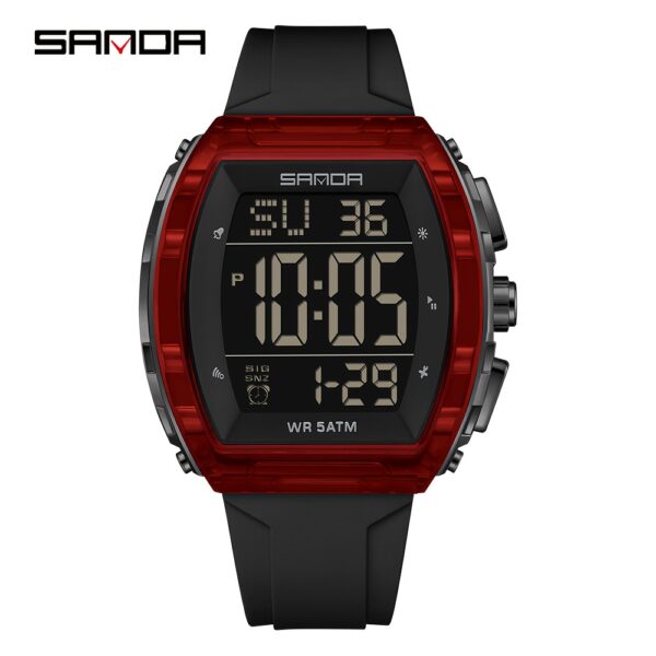 Newness Apex Men's Digital Sports Watch: Durable, stylish, and feature-rich timepiece for an active lifestyle. Shows the watch face.