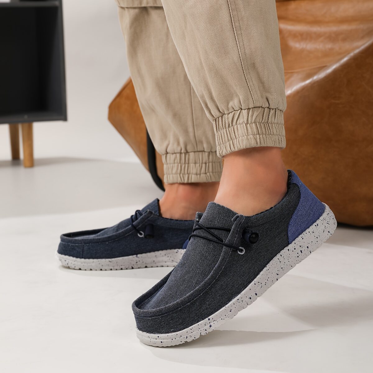 Newness Mens Canvas Loafers Effortless style meets ultimate comfort View these versatile slip on loafers in classic canvas