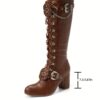 Newness Dominion Chunky Platform Boots Elevate your style with these chunky platform boots Featuring Specific details eg bold platforms durable construction stylish design