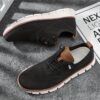Newness Mens Casual Sneakers Breathable fabric PVC sole modern design for all day comfort