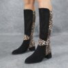 Newness Savannah Leopard Print Boots Elevate your style with these stunning leopard print boots Featuring a chic design and comfortable fit perfect for any occasion