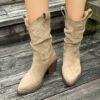 Newness Slouchy Suede Mid Calf Boots Elevate your look with these chic suede boots perfect for adding a touch of effortless style to any outfit