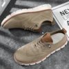 Newness Mens Casual Sneakers Breathable fabric PVC sole modern design for all day comfort