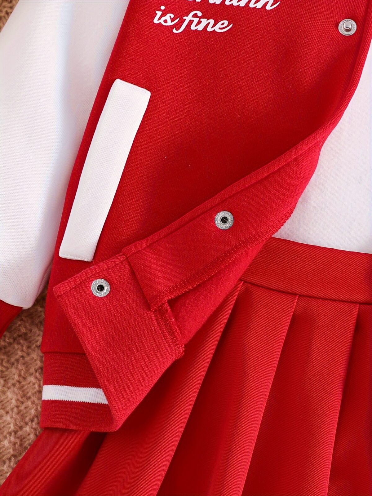 Stylish girls preppy jacket set from Newness Features a blazer and skirt combination in coordinating colors and fabrics Perfect for school special occasions or everyday wear