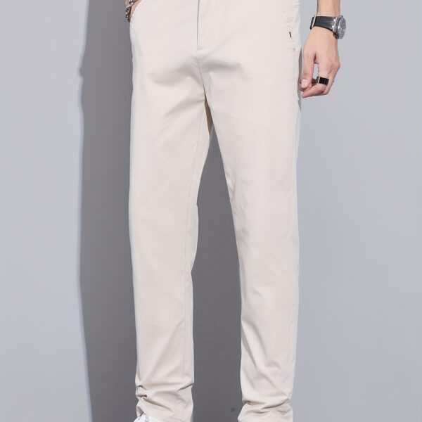 Newness Dubai Luxe Men's Straight-Leg Pants: Elevate your style with these comfortable, modern-fit pants.