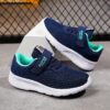 Newness Striped Breeze Boys Mesh Sneakers Breathable sporty sneakers perfect for all seasons Stylish striped design in blue and white