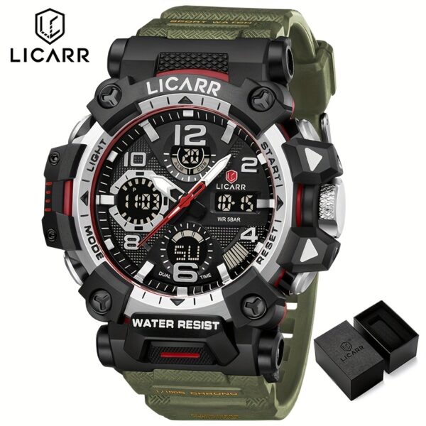 LICARR Apex Men's Sports Watch: Durable, stylish, and feature-packed timepiece for active lifestyles.