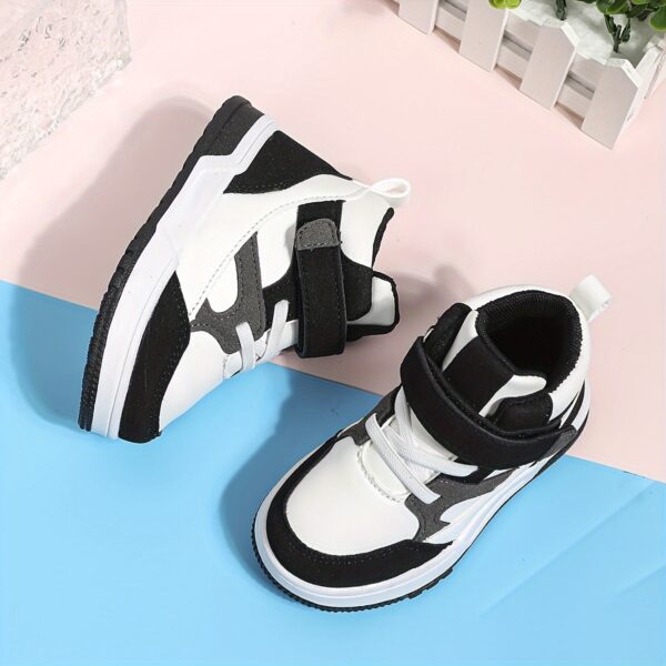 Newness Playtime Geometric Mid Top Sneakers Stylish and comfortable kids geometric print sneakers perfect for active play Non slip sole ensures safety