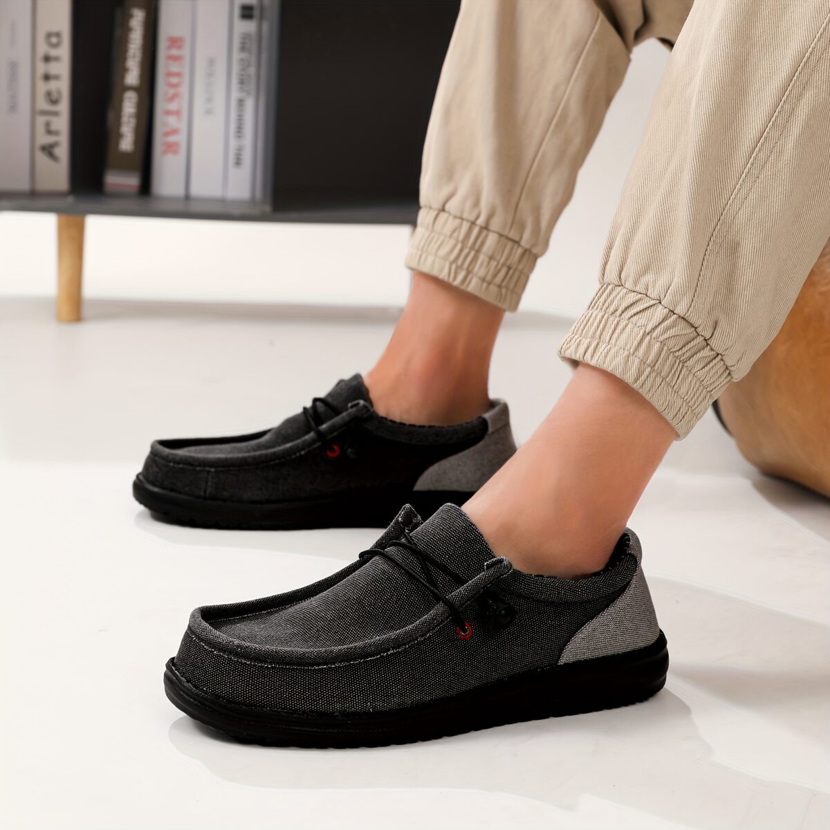 Newness Mens Canvas Loafers Effortless style meets ultimate comfort View these versatile slip on loafers in classic canvas