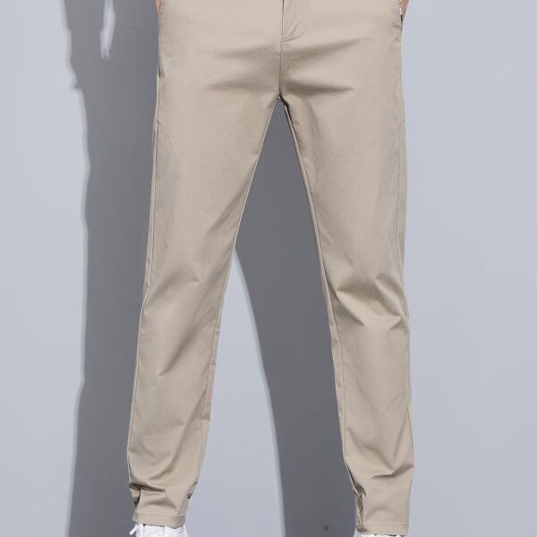 Newness Dubai Luxe Men's Straight-Leg Pants: Elevate your style with these comfortable, modern-fit pants.