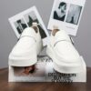 Newness Mens White Loafers Elevate your casual style with these comfortable and modern loafers