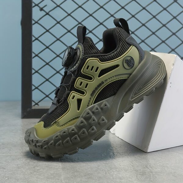 CAMKIDS boys' mesh sneakers in stylish design, perfect for all-season adventures. Breathable and comfortable for active kids.