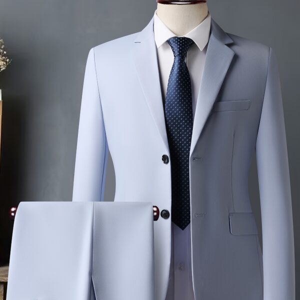 The Newness Executive White Slim Fit Suit: Impeccably tailored, all-day comfort for the modern man.