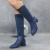 Newness Midnight Bloom Navy Blue Boots Elevate your style with these elegant navy blue boots perfect for any occasion