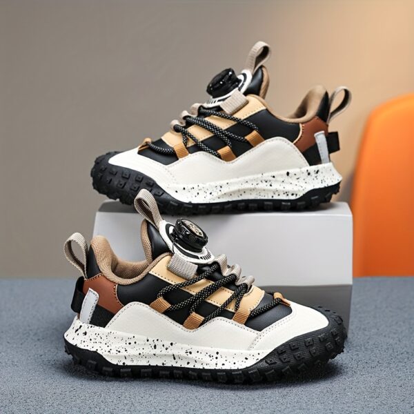 Stylish and comfortable Velocity Boys' Sneakers in multiple colors, perfect for any occasion. Showcasing the sneaker's design details and fit.