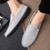 Newness Metropolitan Mens Canvas Loafers Comfortable and stylish canvas loafers for men perfect for elevating any casual outfit