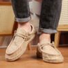 Newness Mens Canvas Loafers Hand stitched canvas loafers for effortless style and all day comfort Breathable and perfect for any occasion