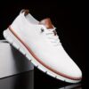 Newness Mens Casual Sneakers Breathable fabric PVC sole modern design for all day comfort