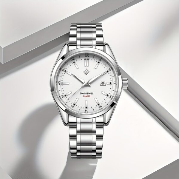 Sophisticated Metropolitan Blue Men's Quartz Watch by LIGE, showcasing precision and style.