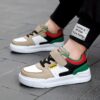 Stylish boys Colorblock Stripe Sneakers by Newness perfect for active kids Featuring a vibrant colorblock design and comfortable striped detailing