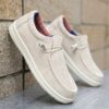 Newness Mens Canvas Loafers Effortless style for any occasion Breathable lightweight canvas loafers in a versatile design
