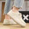Newness Mens Canvas Loafers Hand stitched canvas loafers for effortless style and all day comfort Breathable and perfect for any occasion