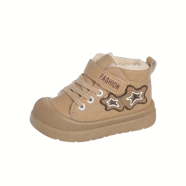 Kids' Newness CozyStep Winter Snow Boots featuring plush lining and non-slip sole, perfect for snowy adventures.