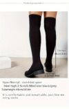 Newness Sculptural Knit Knee High Boots Womens stylish knee high boots in a form fitting knit fabric Showcase your legs in these trendy boots perfect for fall and winter