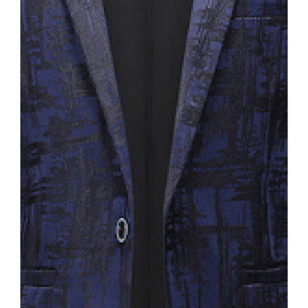 The Newness Metropolitan Men's Casual Blazer: A versatile, navy blue blazer for the modern man, perfect for any occasion. Shown on a male model, effortlessly stylish.