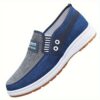 Newness Metropolitan Mens Slip On Loafers in breathable fabric with cushioned insole perfect for any occasion
