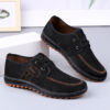 Newness Dubai Comfort Mens Fabric Loafers in navy blue showcasing the comfortable fit and casual style The loafers are made from breathable fabric