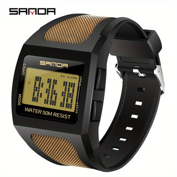 The Newness Apex Digital Sports Watch, showcasing its sleek design and advanced features, perfect for an active lifestyle. Highlighting its durable build and modern aesthetic.