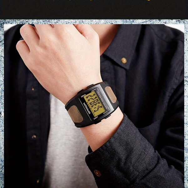 The Newness Apex Digital Sports Watch, showcasing its sleek design and advanced features, perfect for an active lifestyle. Highlighting its durable build and modern aesthetic.