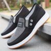 Newness Metropolitan Mens Slip On Loafers in breathable fabric with cushioned insole perfect for any occasion