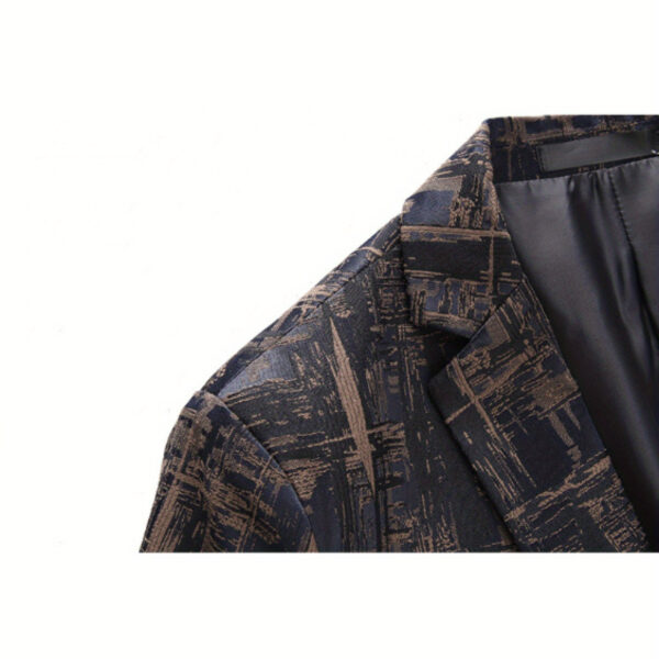The Newness Metropolitan Men's Casual Blazer: A versatile, navy blue blazer for the modern man, perfect for any occasion. Shown on a male model, effortlessly stylish.