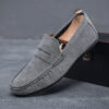 Newness Metropolitan Mens Grey Loafers Effortlessly chic grey loafers perfect for any occasion