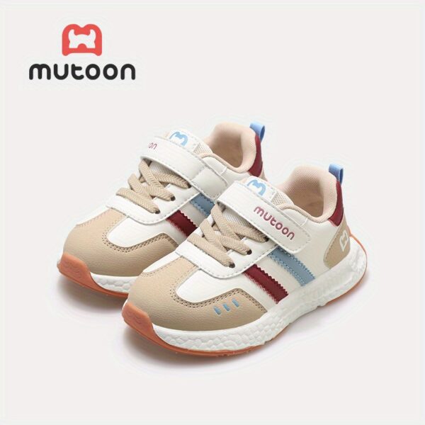 Stylish Mutoon Coastal Breeze Toddler Sneakers in white, providing lightweight comfort for little feet.
