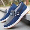Newness Metropolitan Mens Slip On Loafers in breathable fabric with cushioned insole perfect for any occasion