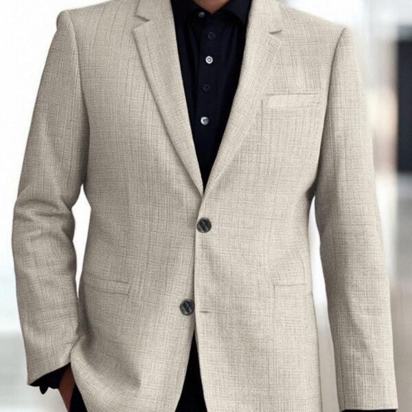 Azure Coast Men's Slim Fit Blazer in a stylish pose, perfect for spring/summer.