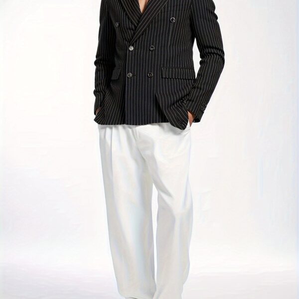 The Newness Gatsby Striped Suit Jacket: A sophisticated striped suit jacket, perfect for any occasion.
